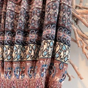 Bohemian touched tube top.